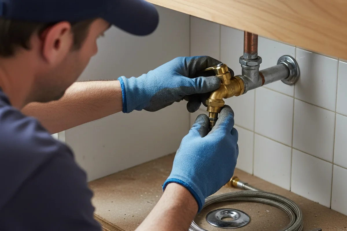 Shutoff valve and fitting work during Emergency Plumbing in Lake Cormorant